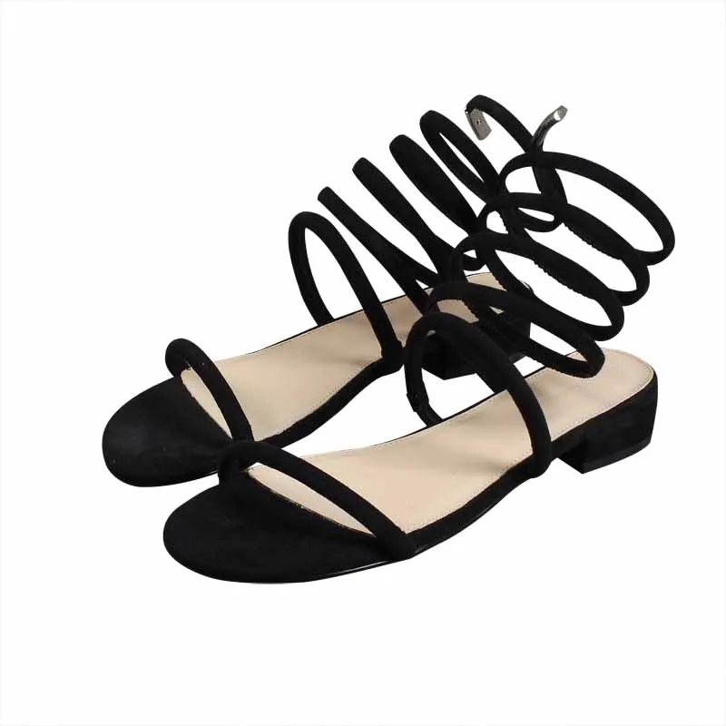 

Open Toe Beige Heeled Sandals Shoes Med Slip-on Loafers Summer Women's All-Match Peep Black Medium Fashion Gladiator Elastic Ban
