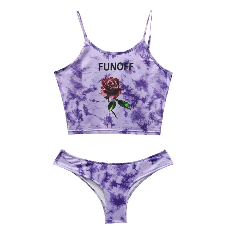 

2021 summer new vest, women's split swimsuit, bikini