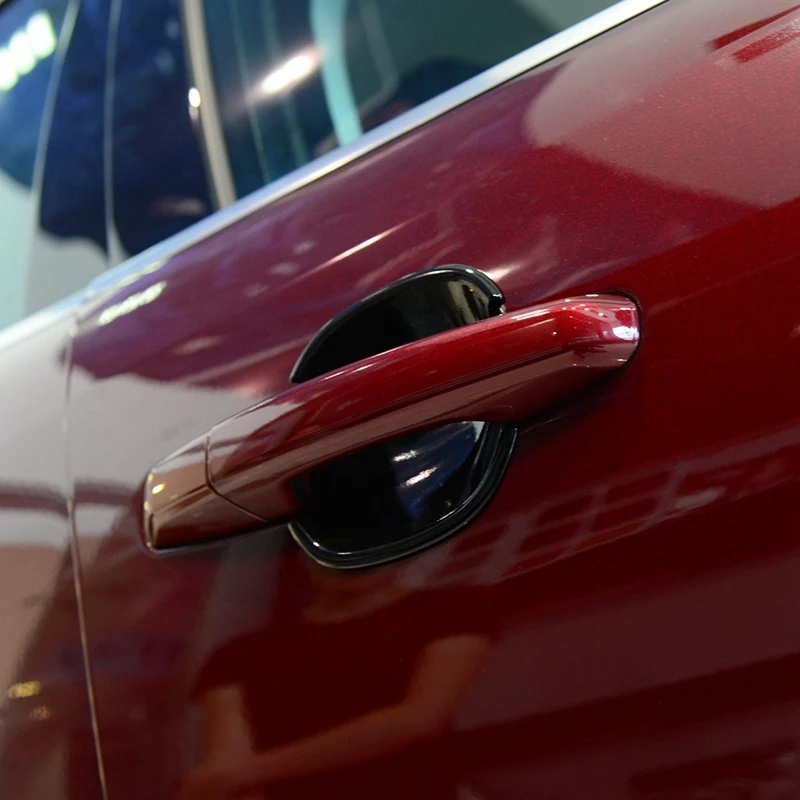 

4X Outer Door Handle Bowl Cover Trim for Jaguar F-Pace 2016-2019 ABS Black