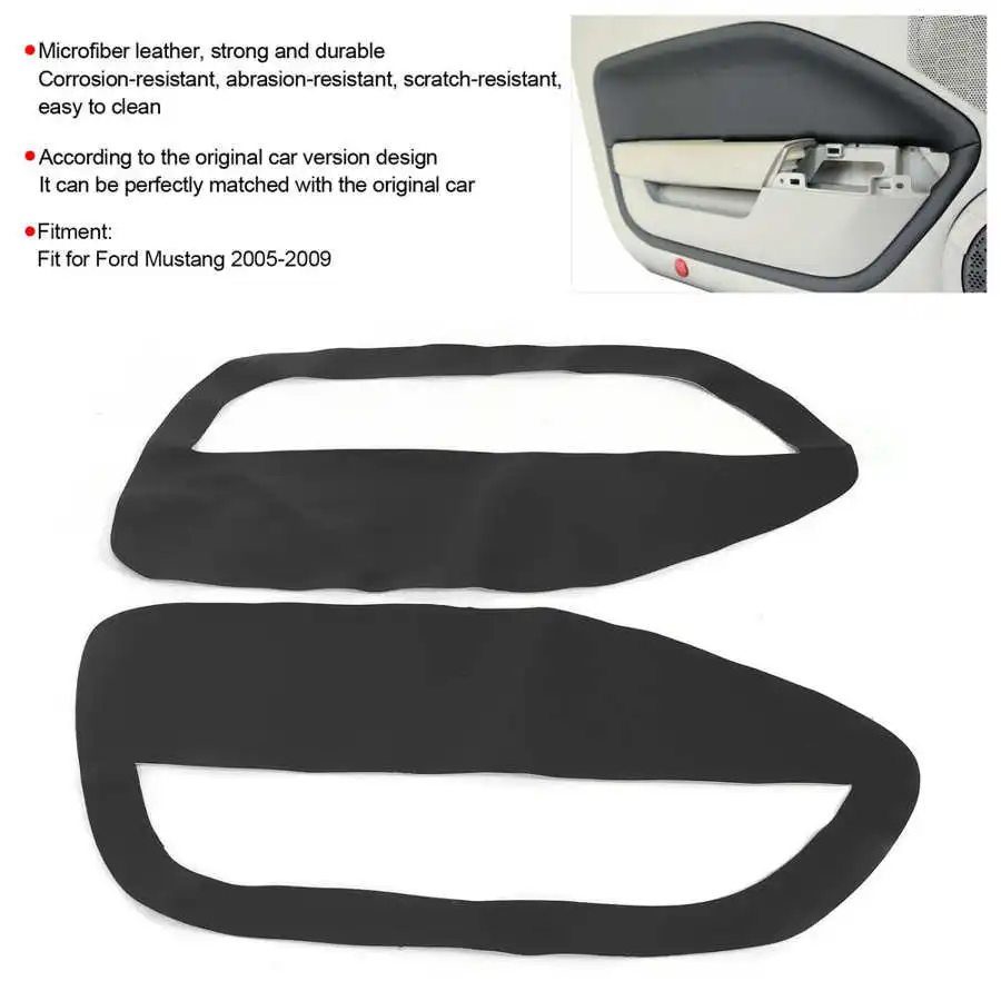 2 шт. кожаные вставки для панели автомобильной двери Синтетический Чехол Для Ford