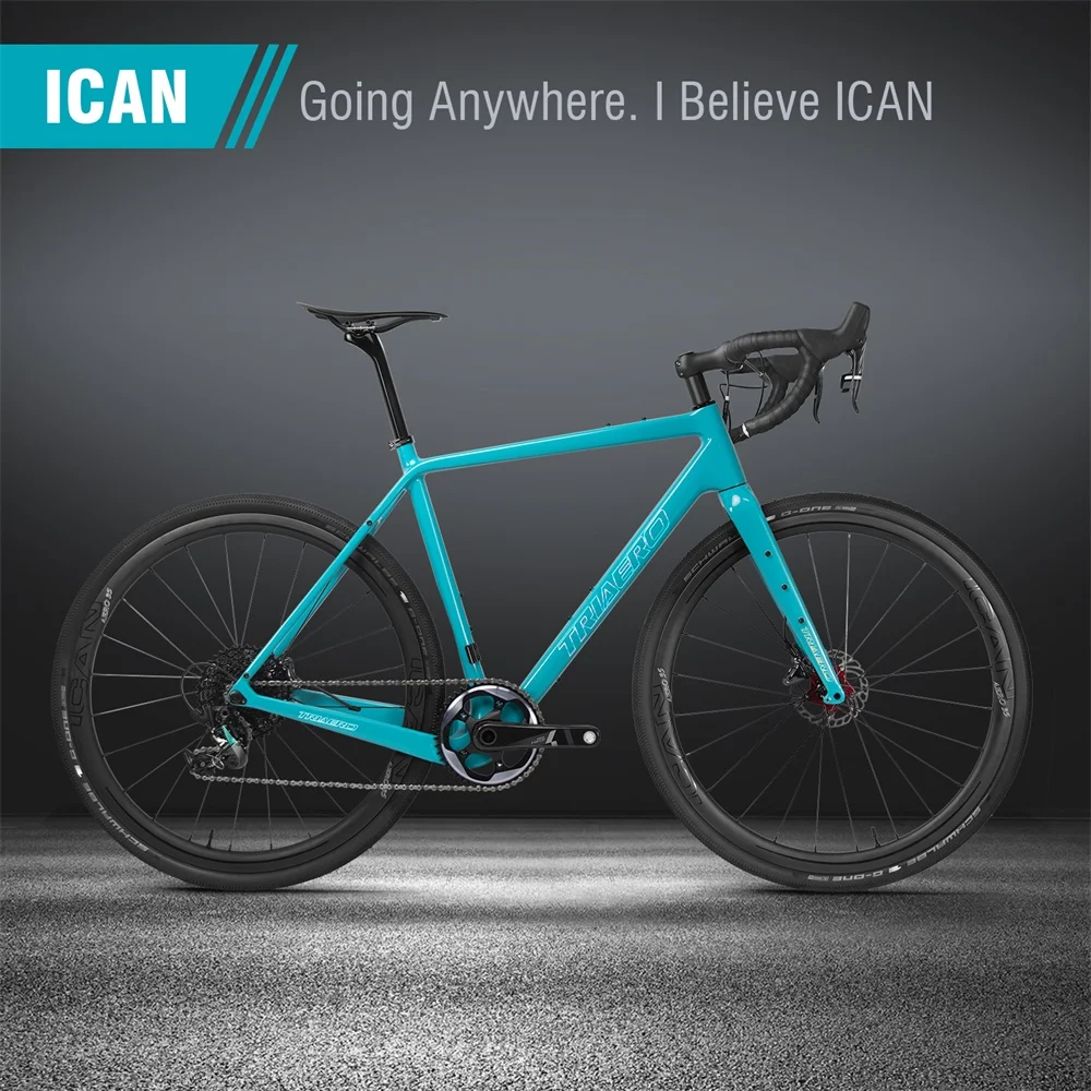 ICAN новый полный углерод X гравия велосипед плоское крепление 140/140 мм дисковый