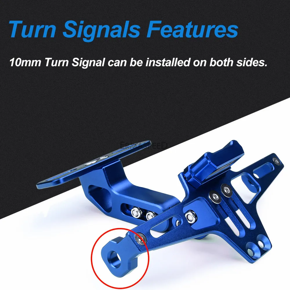 Мотоцикл номерной знак держатель рамок и светодиодный сигнал поворота для