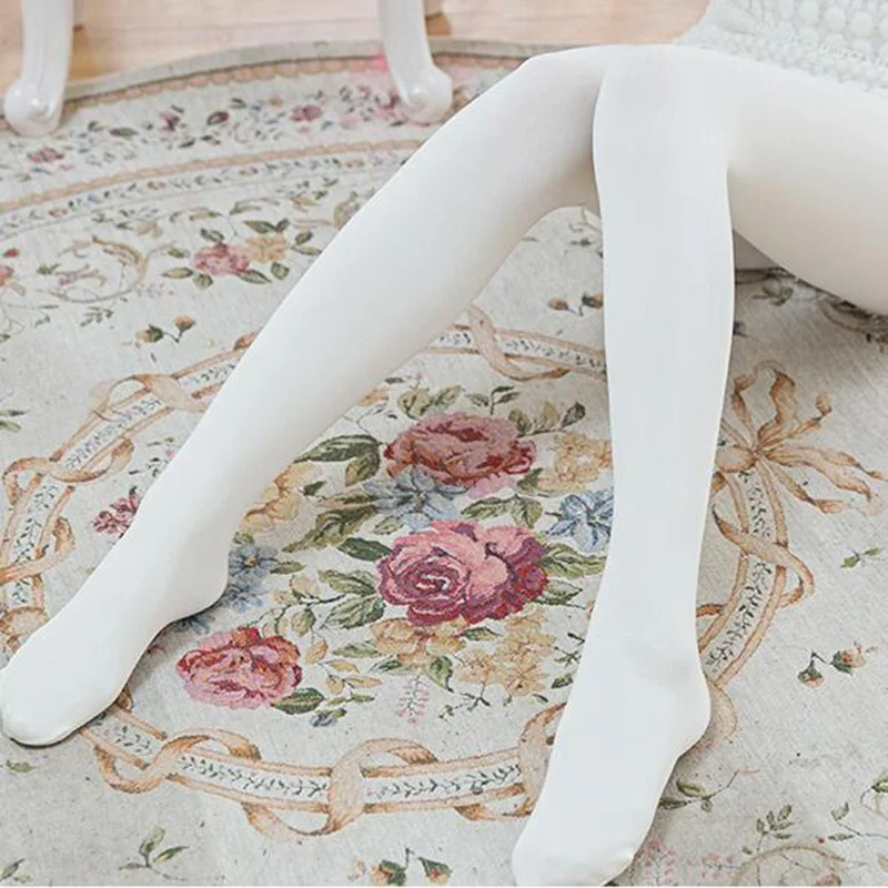 Весна Осень 100D тонкие бархатные колготки японские Летние черные белые чулки