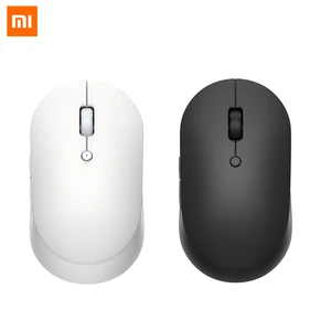 xiaomi wireless dual mode mouse silent version bluetooth compatible2 4ghz opto electronic connect home office gaming mouse free global shipping