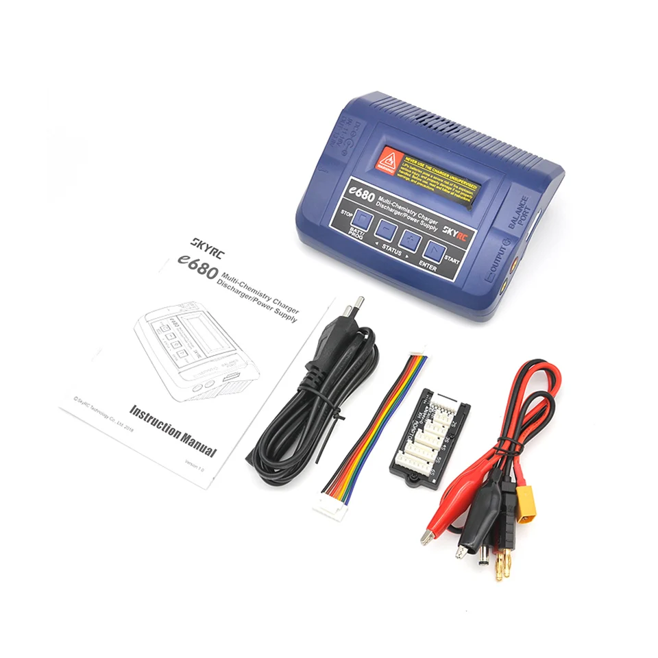 SKYRC e680 80 Вт 8A AC/DC баланс зарядное устройство Dis 1-6S Lipo батарея для LiPo Li-Ion LiFe NiCd NiMH PB