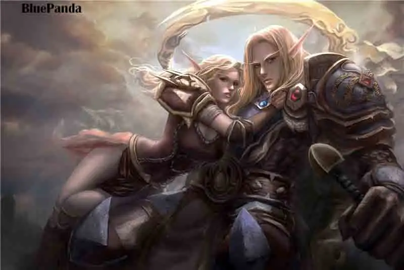 Warcraftes World Сильвана Ветрокрылая темный эльф картины на стену печатает холст живопись домашний декор, произведение искусства плакат - Цвет: YX1215(No Frame)