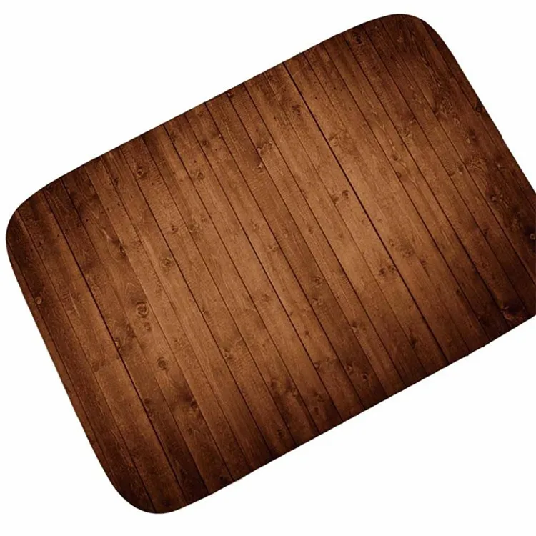 Wood Grain Retro Doormat for Entrance Door Carpet Kitchen Mat Bathroom Floor Mat Hallway Rugs and Carpets for Living Room Tapete