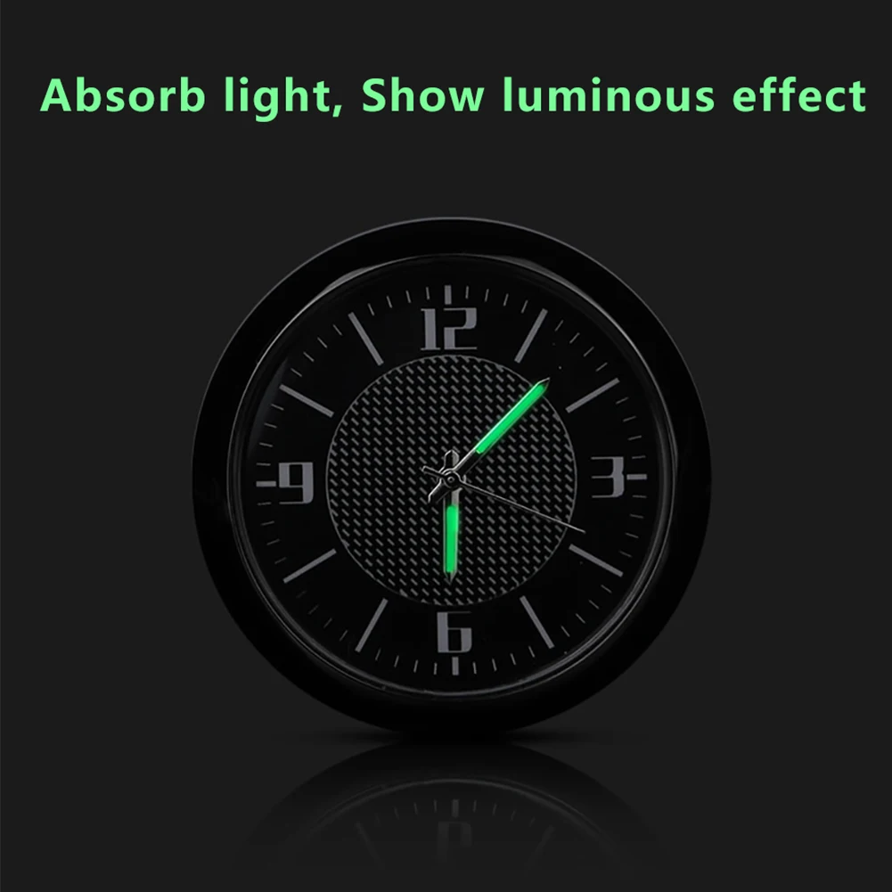 

Universal Car Clock Alloy Body Luminous Pointer Clock Dashboard Digital Clock Accessories Auto Interior Decoration Accessories