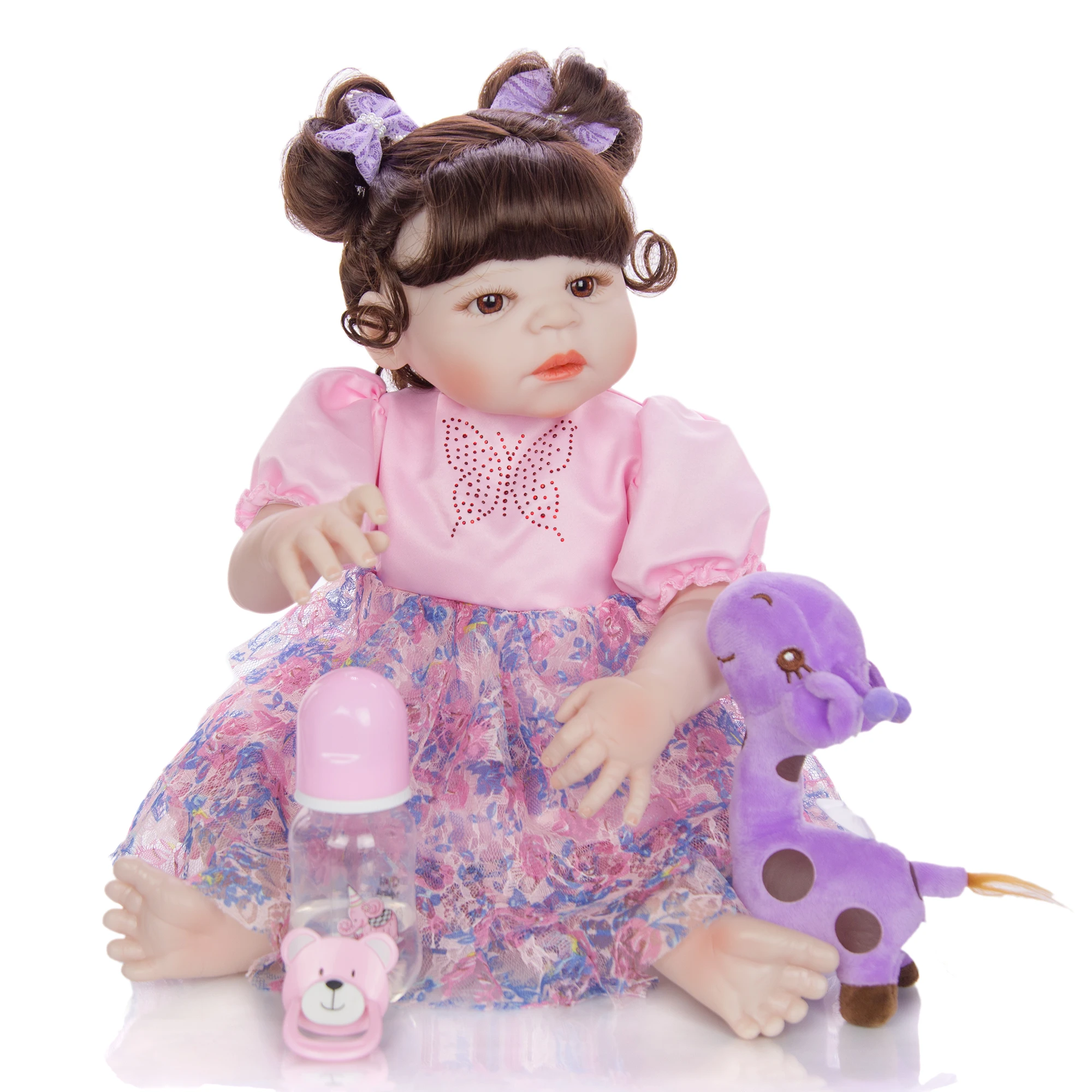 KEIUMI фантазия Принцесса Кукла Reborn игрушка 23 дюймов Полностью винил тело Baby куклы