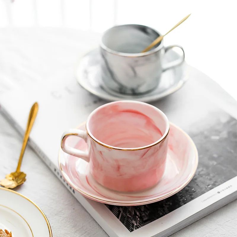 Креативная керамическая кофейная чашка в скандинавском стиле набор блюдец из