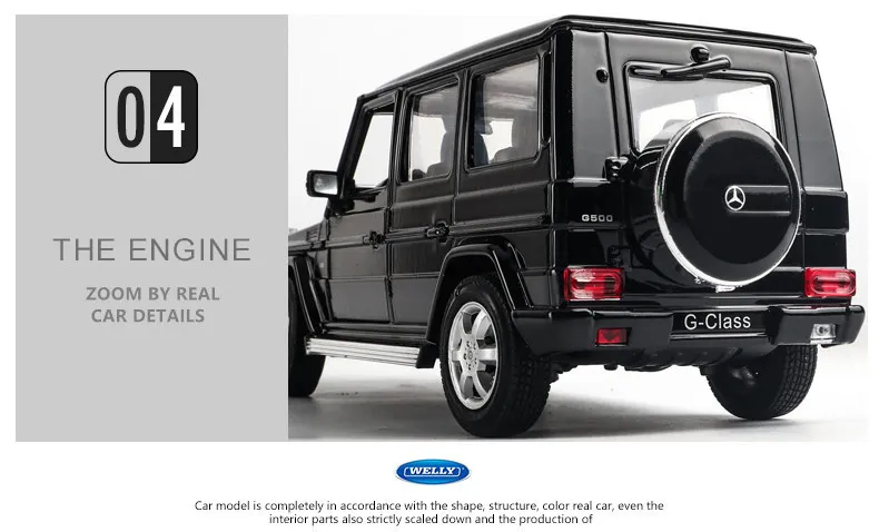 Welly 1:24 Mercedes-Benz G500 G55 автомобиль сплав модель автомобиля моделирование автомобиля украшение коллекция Подарочная игрушка Литье под давлением модель игрушка для мальчиков