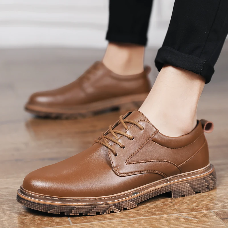 

flatmen's male 2020 leather casual fashion leisure comfortable masculino causal shoes hombre Men's sale breathable para