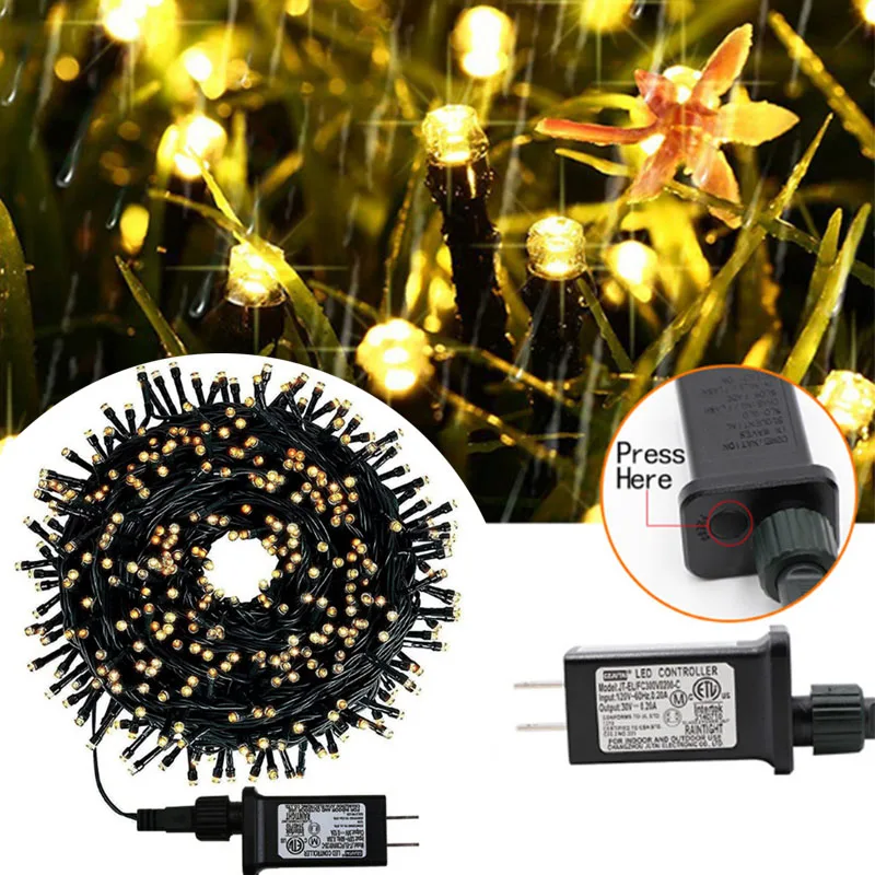 

Водонепроницаемая светодиодная гирлянда 24 В/31 В постоянного тока, уличная гирлянда для свадьбы, рождественской елки, сада