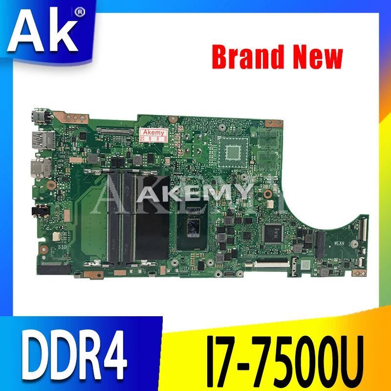 SAMXINNO для For Asus X510U X510UA X510UN X510UR X510URR X510UQ всеобщая плата материнской платы W/I7 7500U
