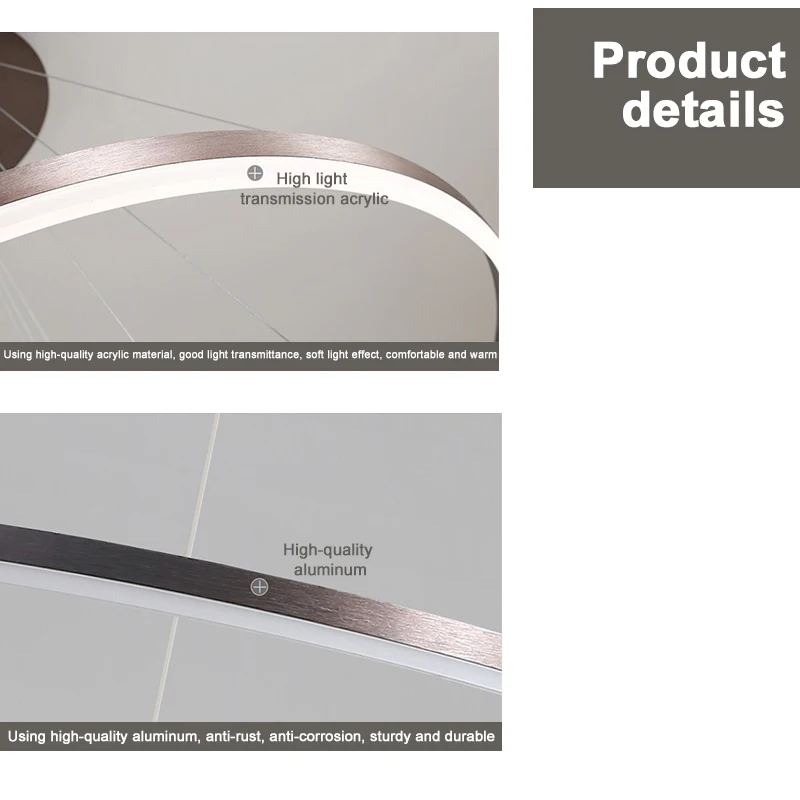 Современная светодиодный ная люстра круглая кольцевая лампа для ресторана