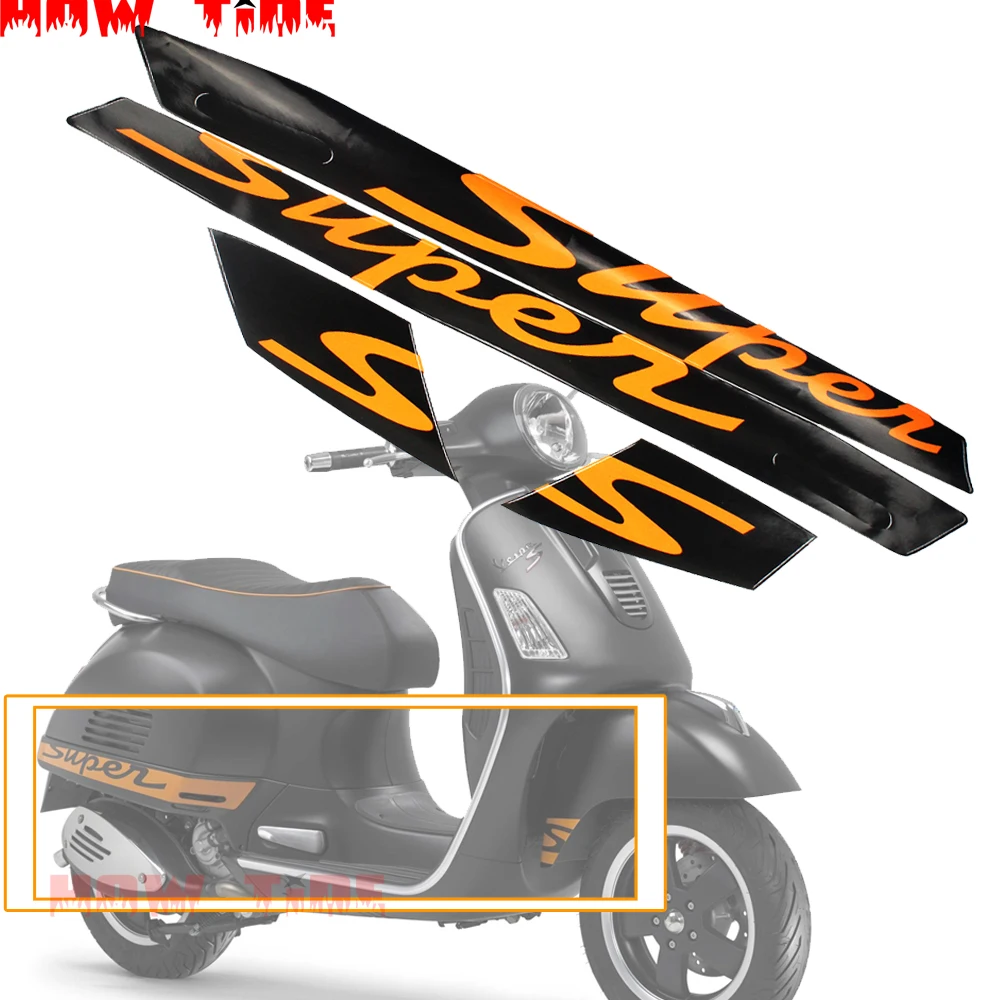 2D наклейка Стикеры мотоциклы украшения супер защита для Vespa GTS 300 Gts300 спорт