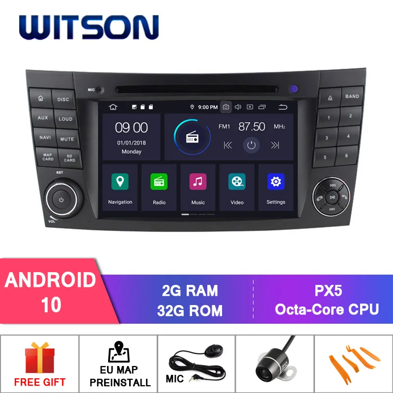 WITSON PX5 Android 10 0 автомобильный DVD-плеер для женского класса W211 Восьмиядерный 4G RAM 64GB
