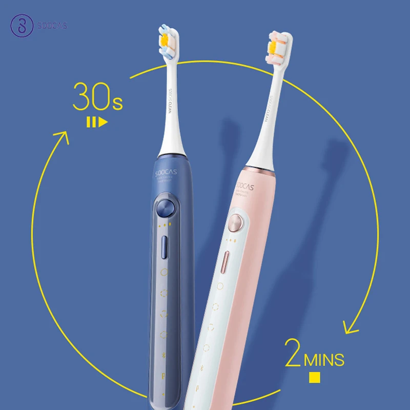 SOOCAS X5 USB аккумуляторная ультразвуковая Автоматическая зубная щетка Чистка зубов