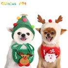 Шапка для собак, одежда, Рождественский жилет, теплая рубашка для маленьких, средних и больших питомцев, товары для собак, аксессуары, Прямая поставка, Gonius для домашних животных