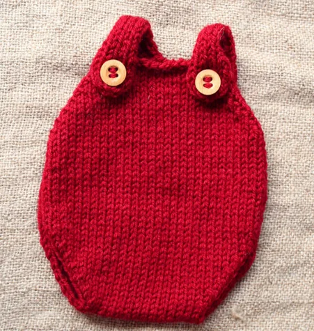 Детская одежда для съемки костюм новорожденных помидоров красный хлопковый