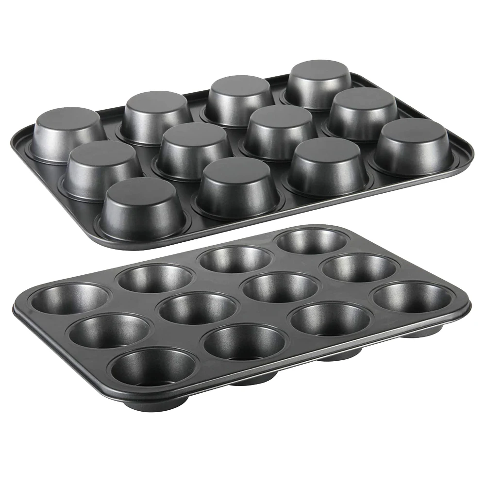 Высококачественная антипригарная форма для кексов 1/2 шт. 12 полостная выпечки из