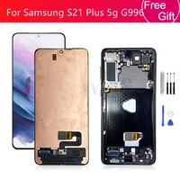 for samsung galaxy s21 plus 5g lcd display touch screen digitizer assembly for samsung s21 lcd g996 with frame replacement