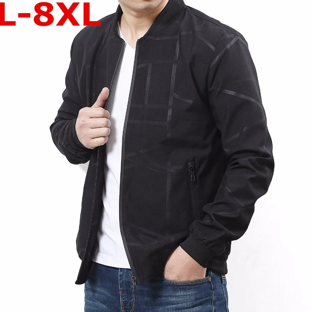 6XL Новый 8XL большого размера 5XL мужской куртки Сезон весна детское осеннее пальто