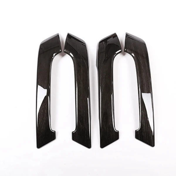

4Pcs Black Ash Wood Car ABS Interior Door Handle Trim for Toyota Land Cruiser Prado FJ150 150 2010-2018