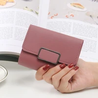fashion wallet lovely candy color short pu leather female cute small purse money purse card holder girls lady wallets for women