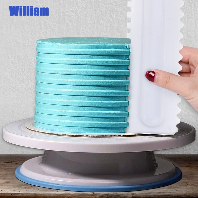 WILLIAM home cream scraper comb plastic sugar cake modeling decorative tools Kitchen Baking Mold | Дом и сад