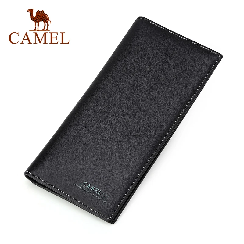 Кошелек CAMEL мужской кожаный длинный с отделением для карт | Багаж и сумки