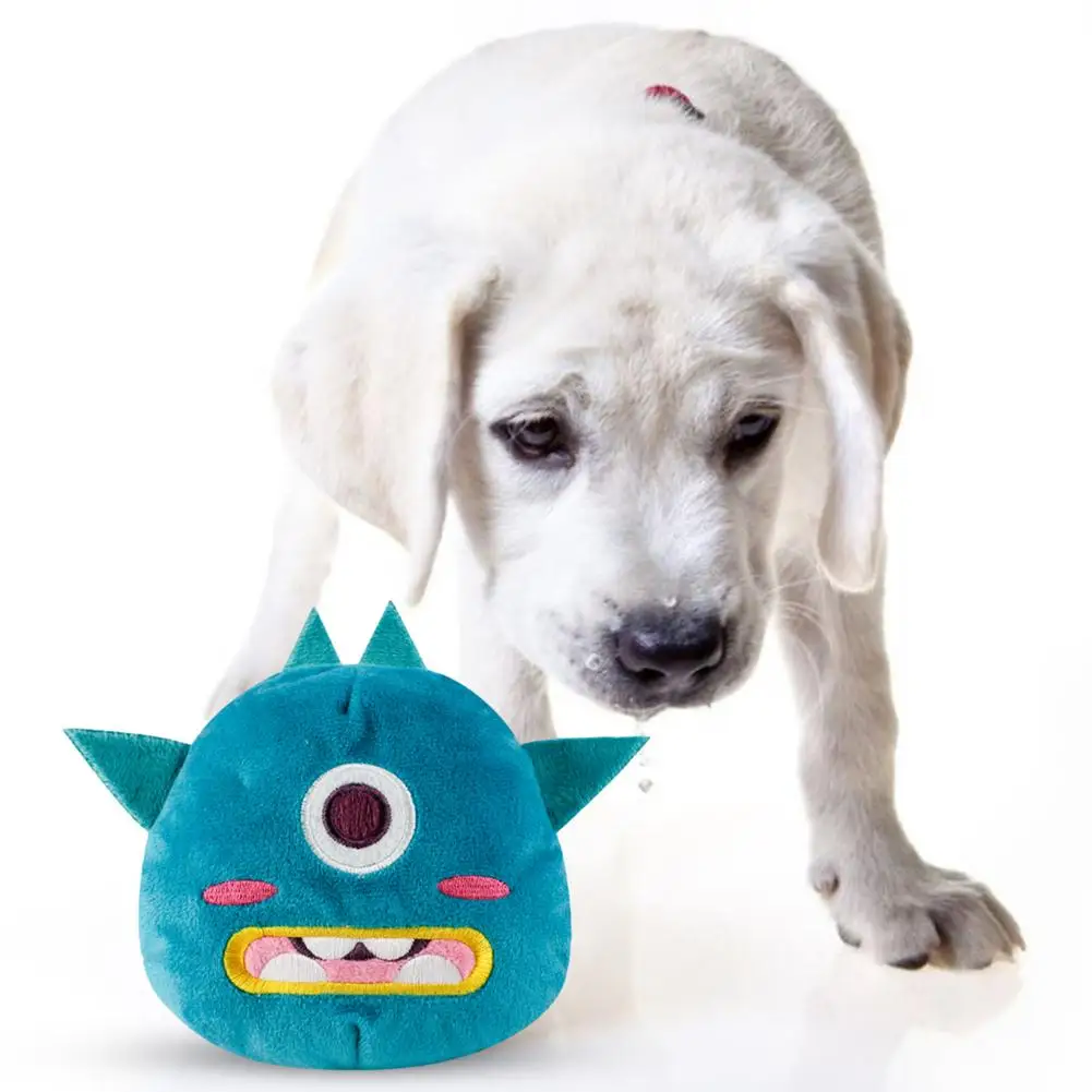 

Cartoon Dog Toys Automatic Squeak Stuffed Shake Pet Toy Cute Plush Puzzle For Dogs Cat Chew Jumping Giggle Ball Interactive New