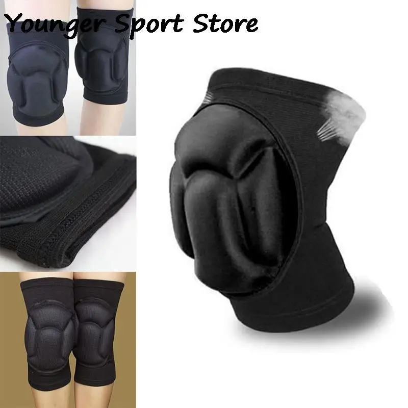 

2pcs Knee Pads Thick Sponge Football Volleyball Extreme Sports Collision Avoidance Kneepad Brace Motorbike Knee Protector Guards