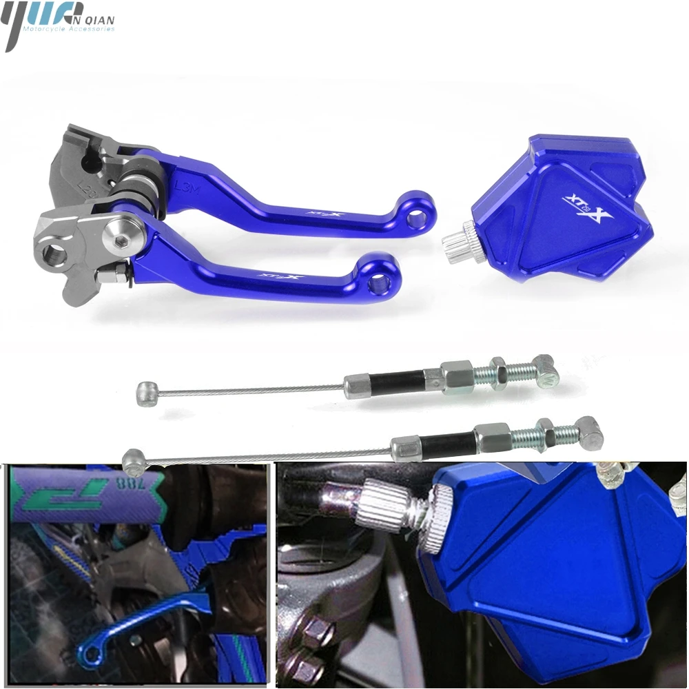 CNC Dirt Bike Pivot Тормозная сцепления Рычаги Easy Прицепные рычаг Система для YAMAHA XT250X XT 250X