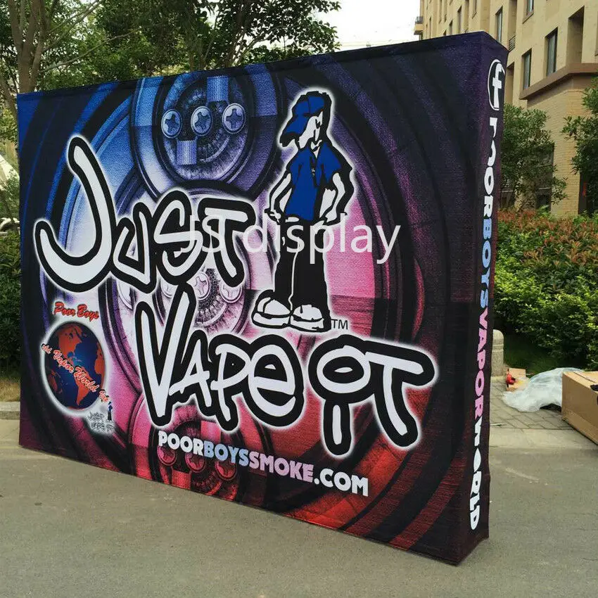 10 футов прямые выдвижные дисплеи торговая выставочная стенка Expro фоновая стена с