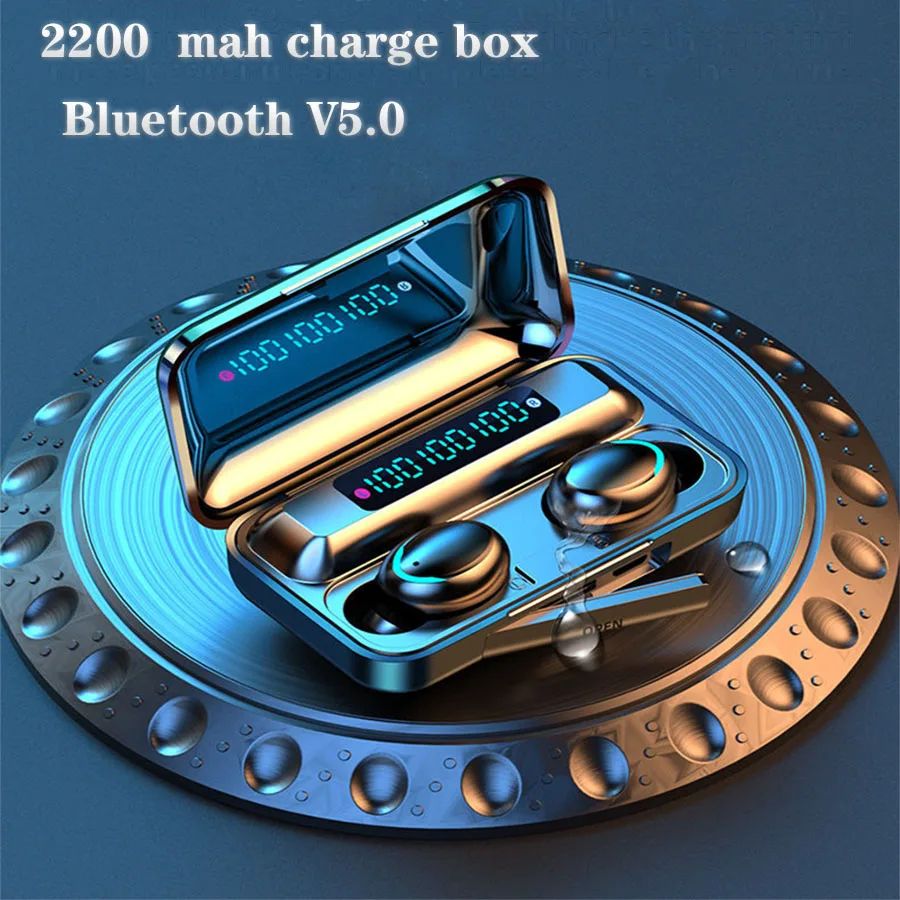 

Buetooth Wireless Headphones with Mic Sports Waterproof TWS Bluetooth Earphones Touch Control Wireless Headsets Earbuds Phone