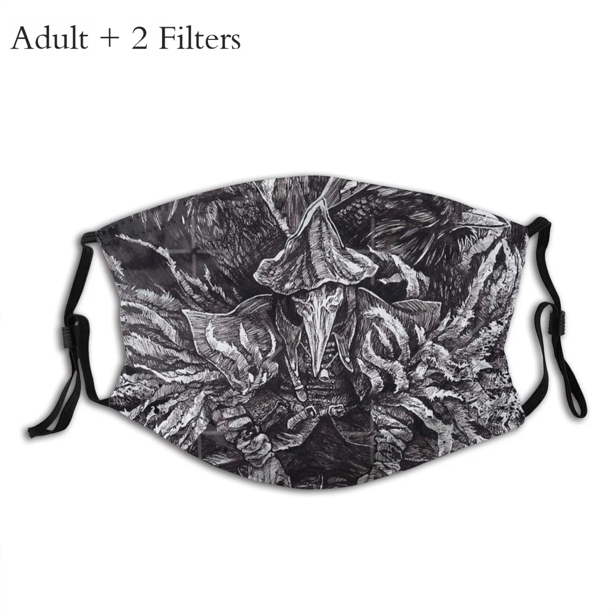 

Eileen The Crow Mouth Face Mask Bloodborne ARPG Game The Myth Of Cthulhu Protection Reusable Washable Masks With Filters