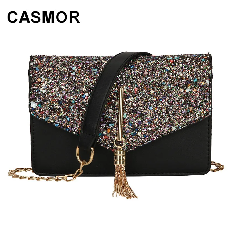 Женские дизайнерские сумки CASMOR вечерние на плечо из искусственной кожи с