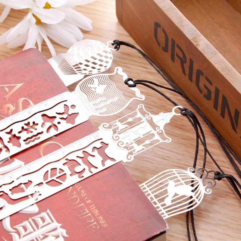 Железная Закладка линейка набор из 4 пустотелых милых трафаретов для рисования