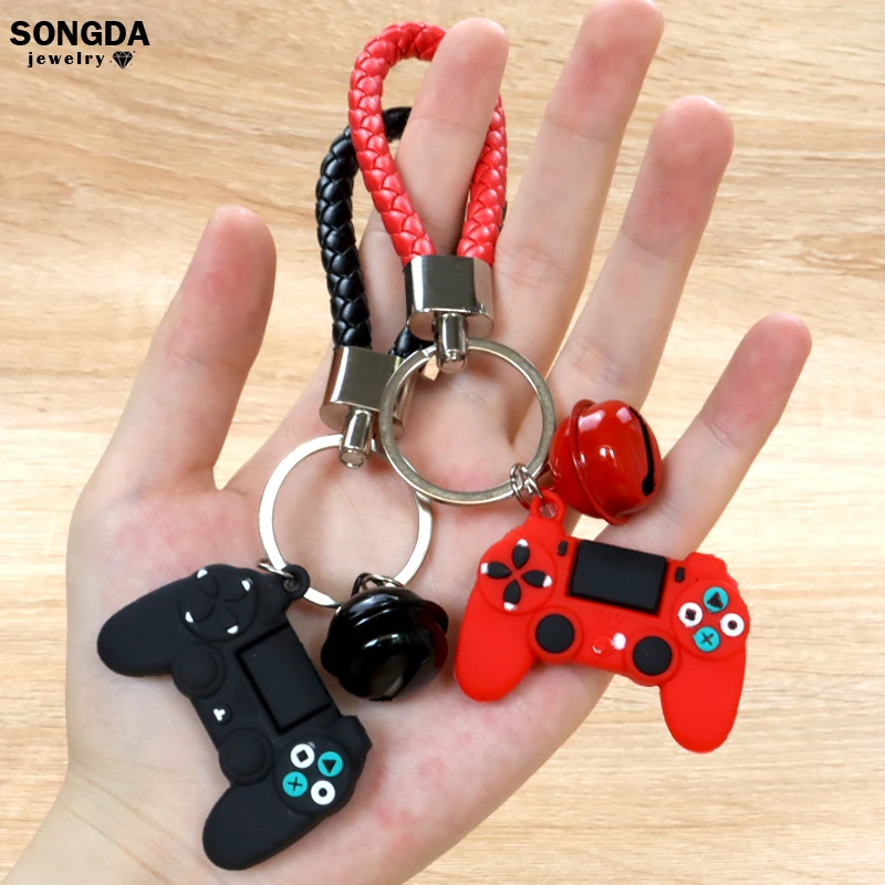 

Creative Game Machine Handle Keychain PVC Simulation Joystick Model Key Chain Pendant Bag Car Men Women Teen Couple Trinket Gift