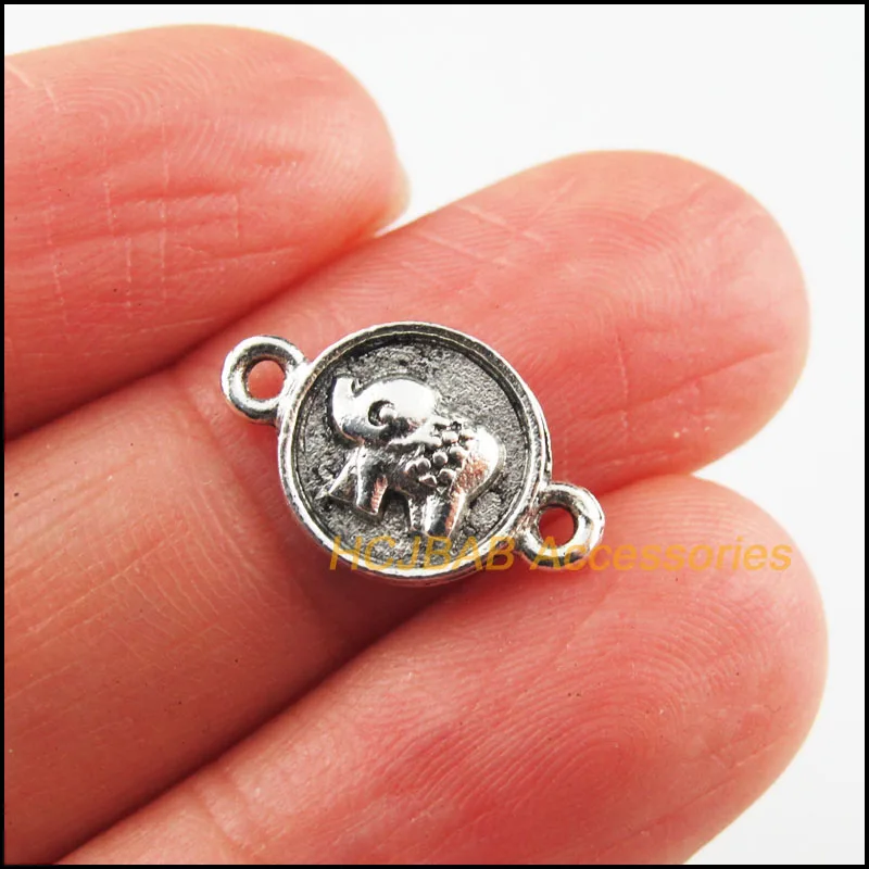 Мода для выведения токсинов 40 шт Тибетский серебристый цвет с рисунками животных