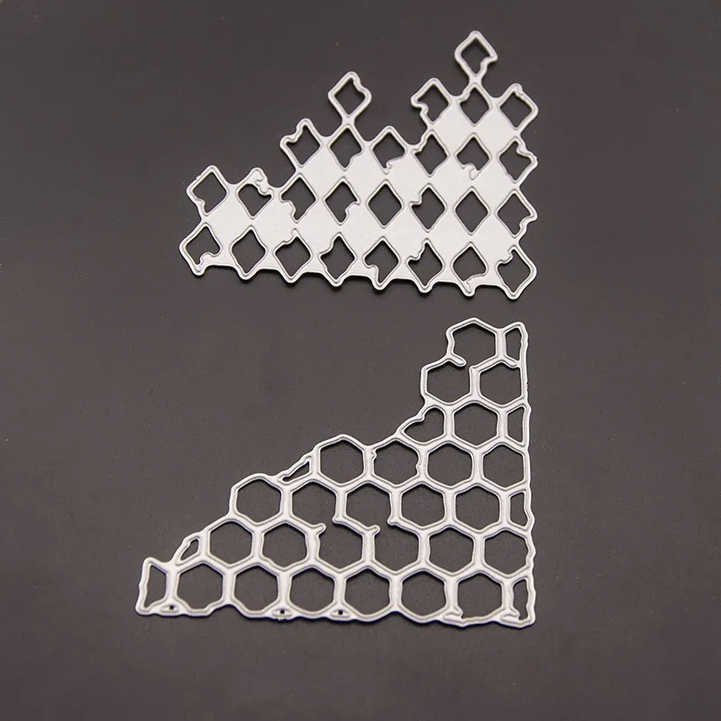 

Cutout Metal Cutting Dies Stencils Die Cut for DIY Scrapbooking Album Paper Card Embossing N123 Diamond Honeycomb