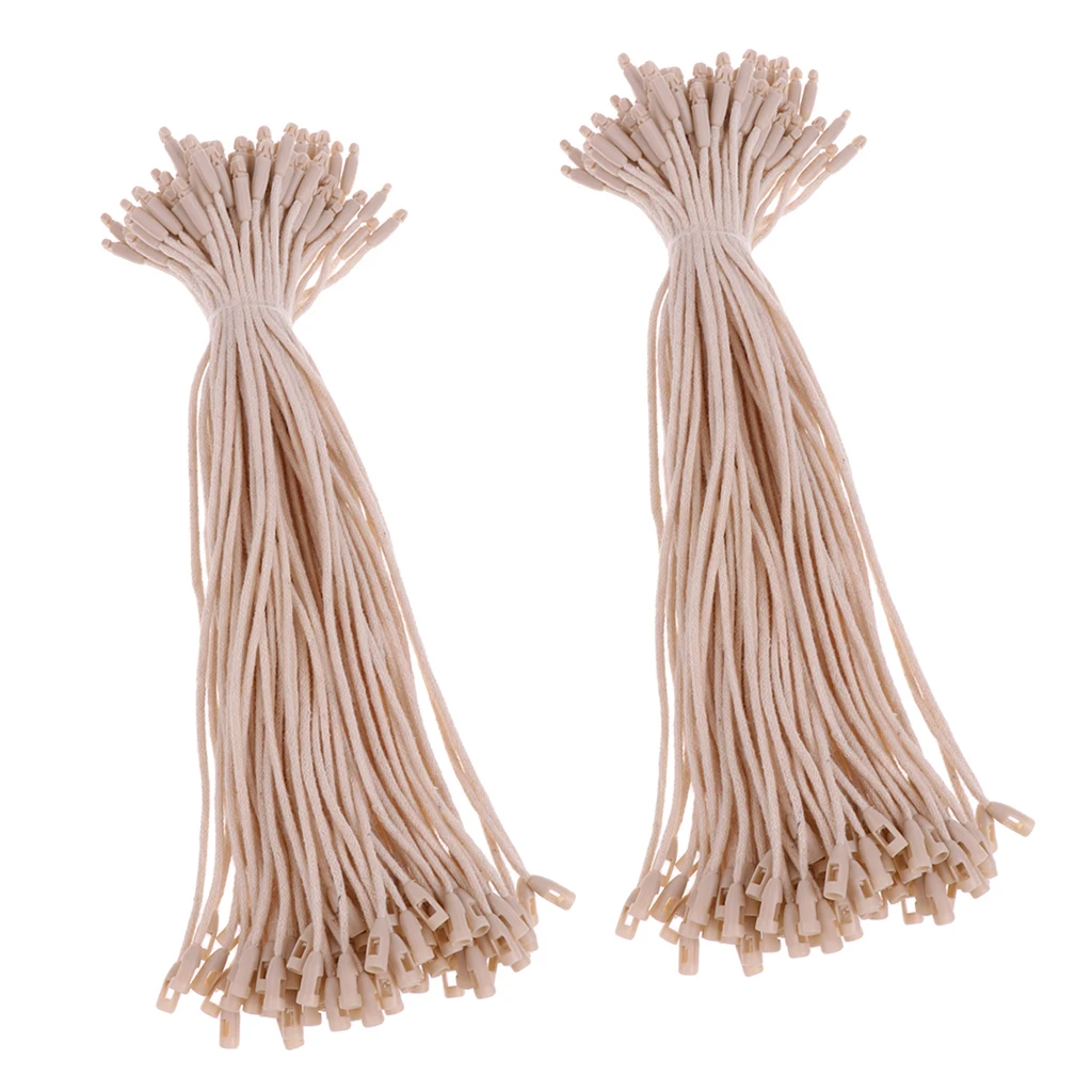 

Pack of 200 Eco-friendly Tag Fasteners Bullet Lock Pin Loop 20cm Beige