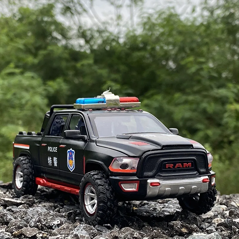 1/32 масштаб Dodge Ram полицейский автомобиль отлитый под давлением из сплава сборная