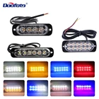 4612 6 светодиодных сигнальных ламп для грузовиков и автомобилей, стробоскосветильник светодиодный свет, боковой маркер, сигнальный фонарь, 12-24 В, ярсветильник свет s