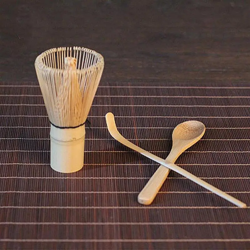

3PCS Japanese Tea Set Includes Matcha Bamboo Whisk Traditional Scoop & Tea Spoon