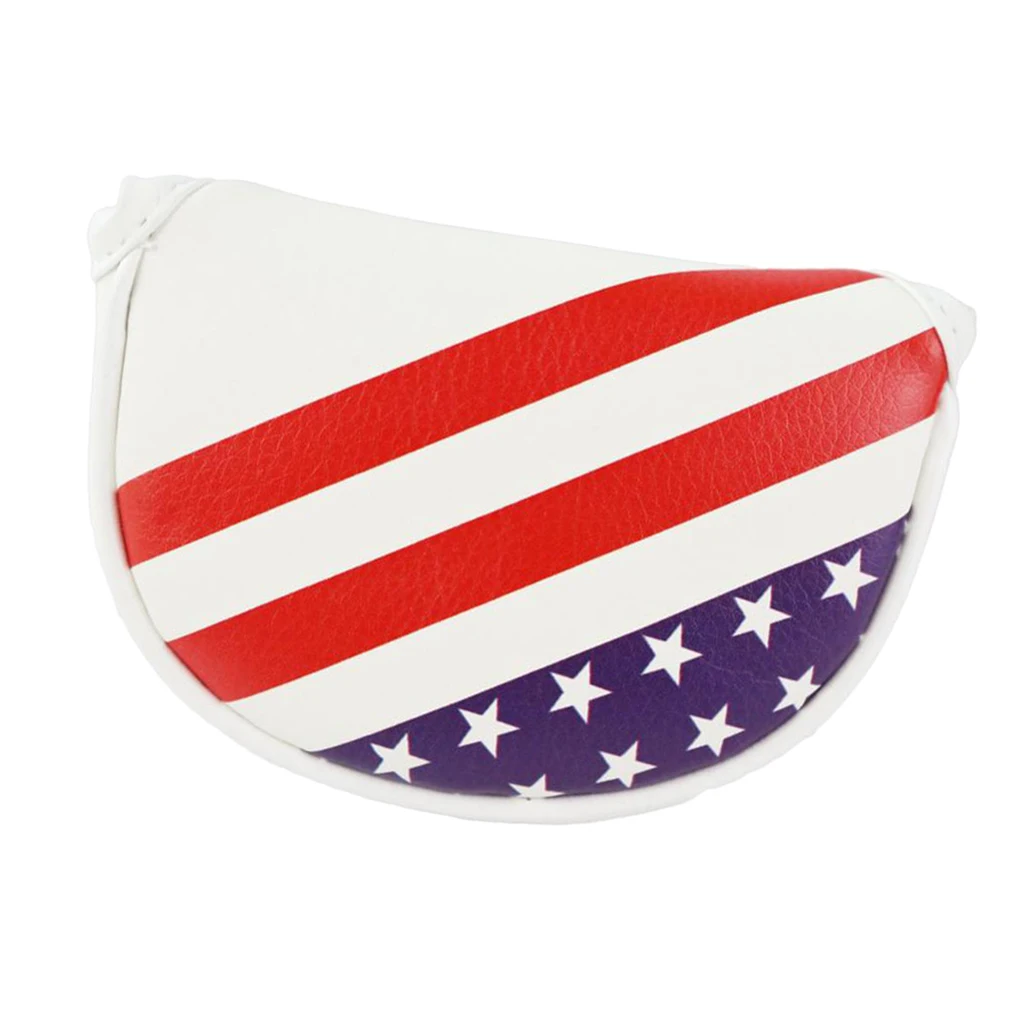 

Golf Mallet Cover Headcover Golf Center Putter Club Cover with Magnetic Closure