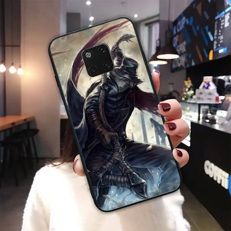 

Bloodborne Game Black Silicone Cover Case For Huawei Mate 9 10 20 30 Lite 9 10 20 30 Pro 20X Funda