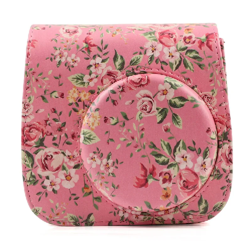 Чехол сумка из искусственной кожи с плечевым ремнем для камеры Fujifilm Instax Mini 9 8