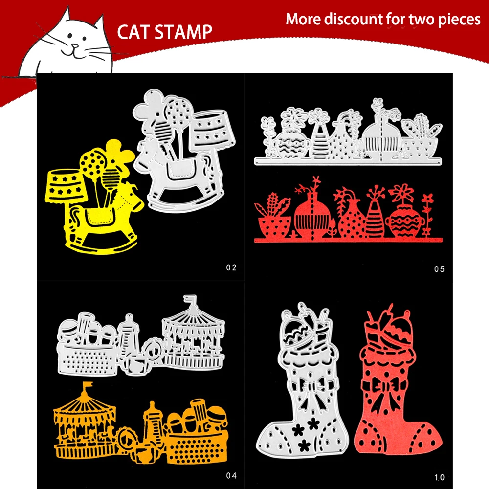 

Shoes / Toy Trojan Metal Cutting Dies Stencil Scrapbooking DIY Album Stamp Paper Card Making Decoration Crafts